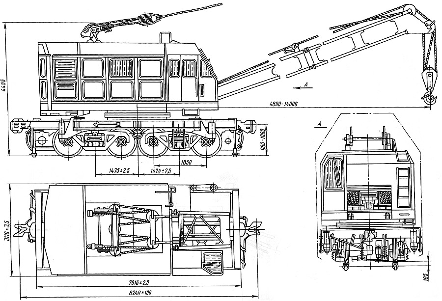Кран железнодорожный кждэ 16 технические характеристики